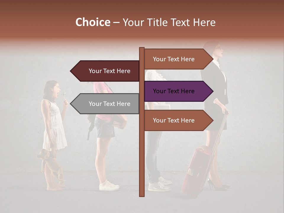 Backpack Success Grow PowerPoint Template