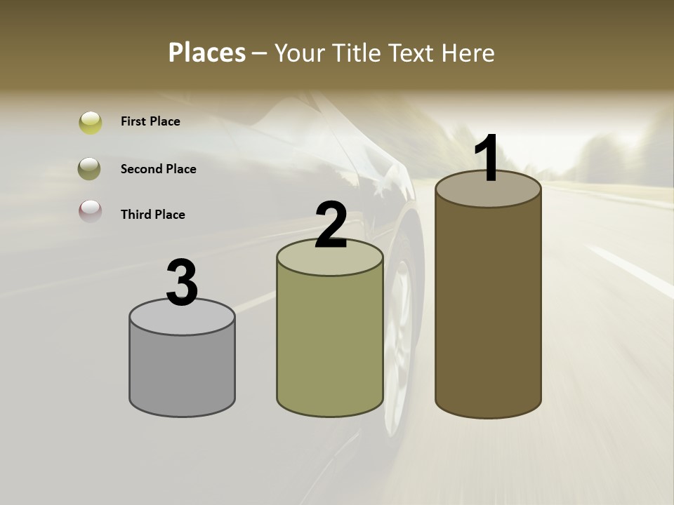 Sunset View Tire PowerPoint Template