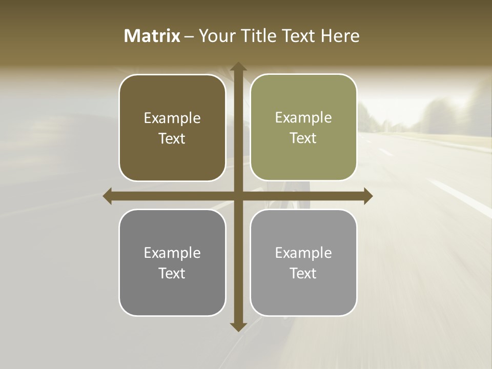 Sunset View Tire PowerPoint Template