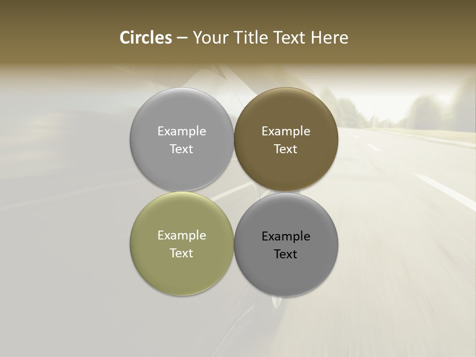 Sunset View Tire PowerPoint Template