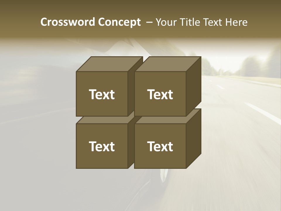 Sunset View Tire PowerPoint Template
