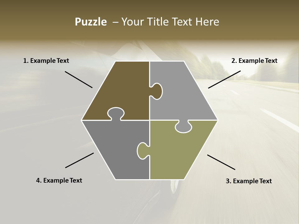 Sunset View Tire PowerPoint Template