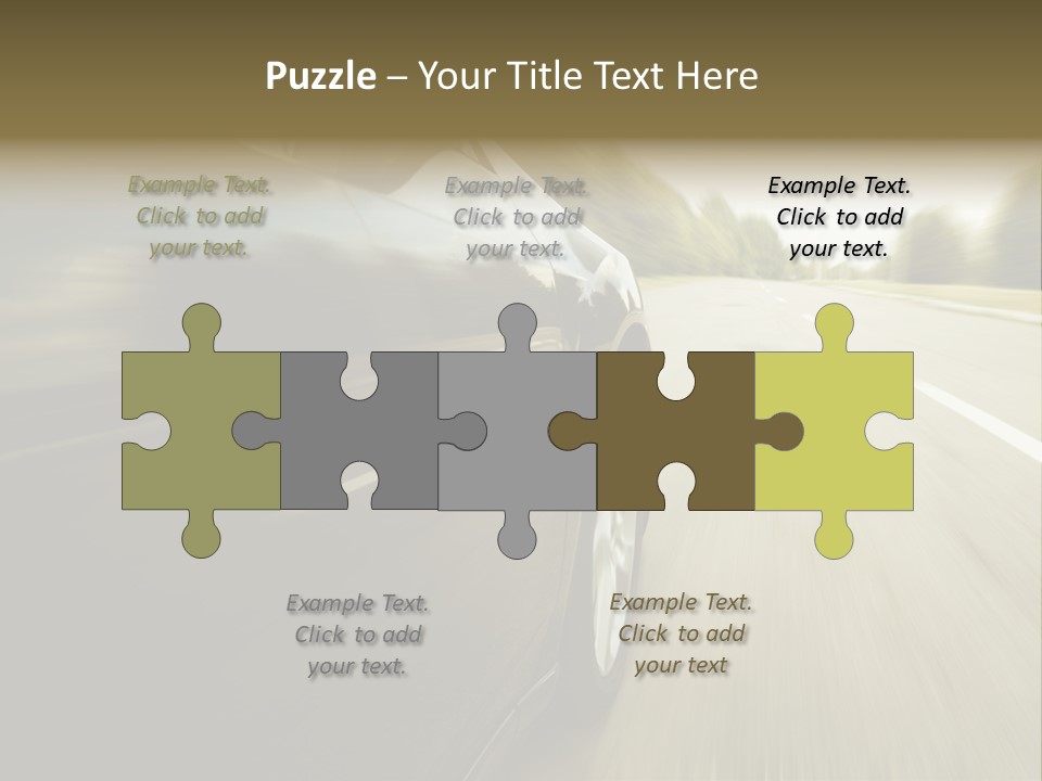 Sunset View Tire PowerPoint Template