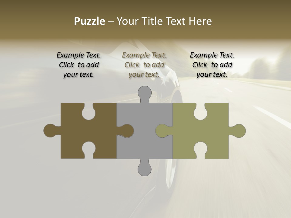 Sunset View Tire PowerPoint Template