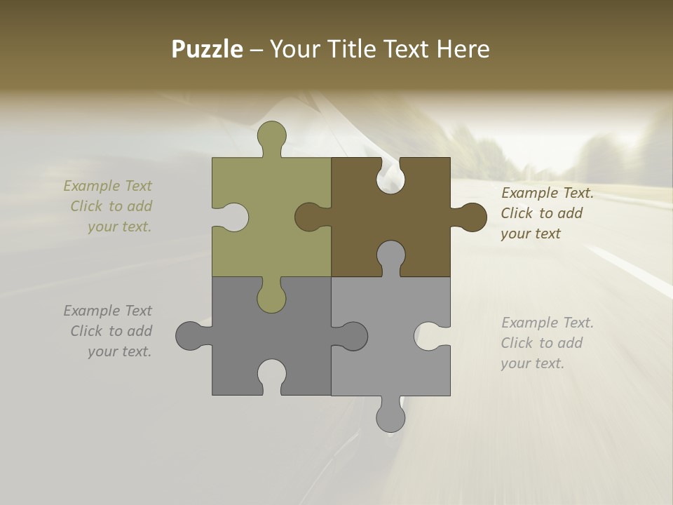 Sunset View Tire PowerPoint Template