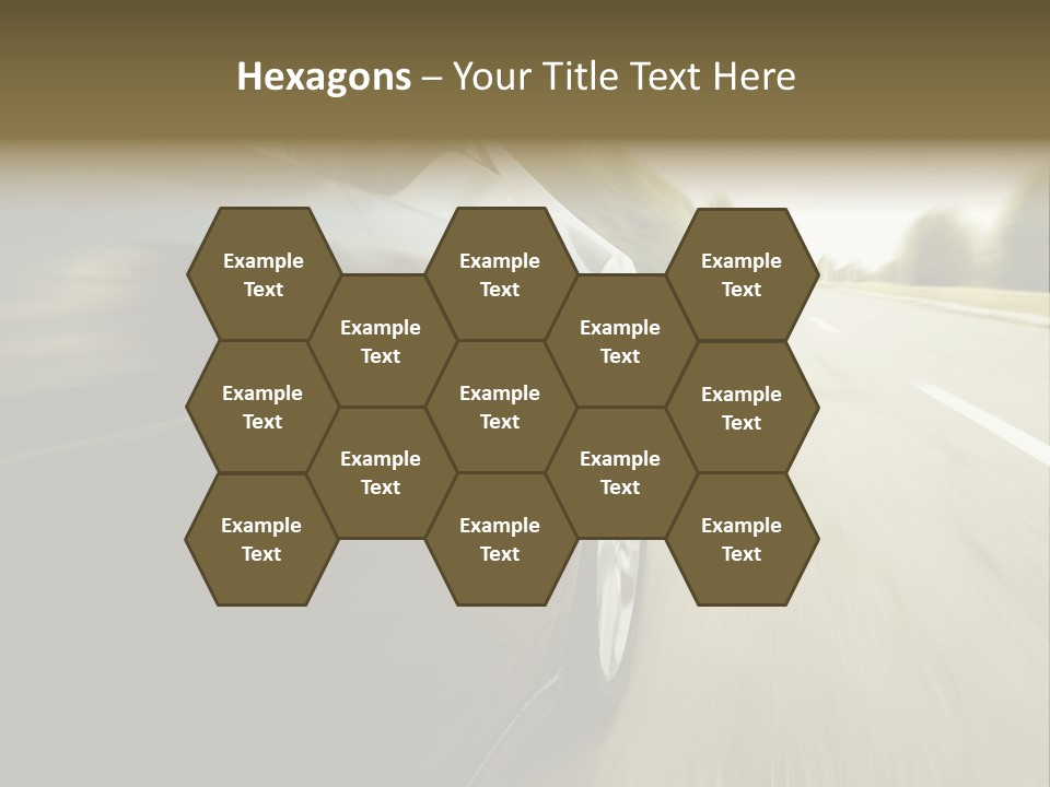 Sunset View Tire PowerPoint Template