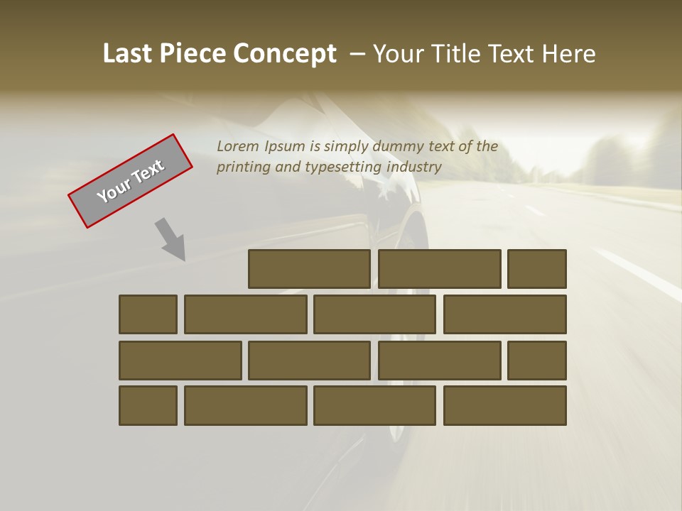 Sunset View Tire PowerPoint Template