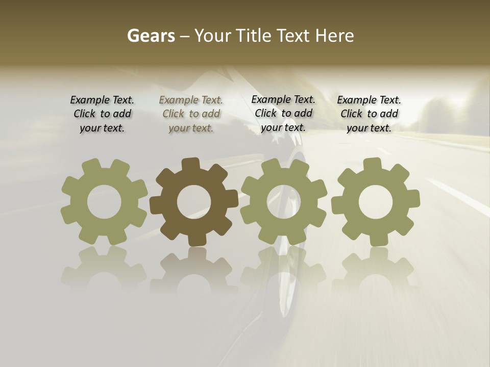 Sunset View Tire PowerPoint Template