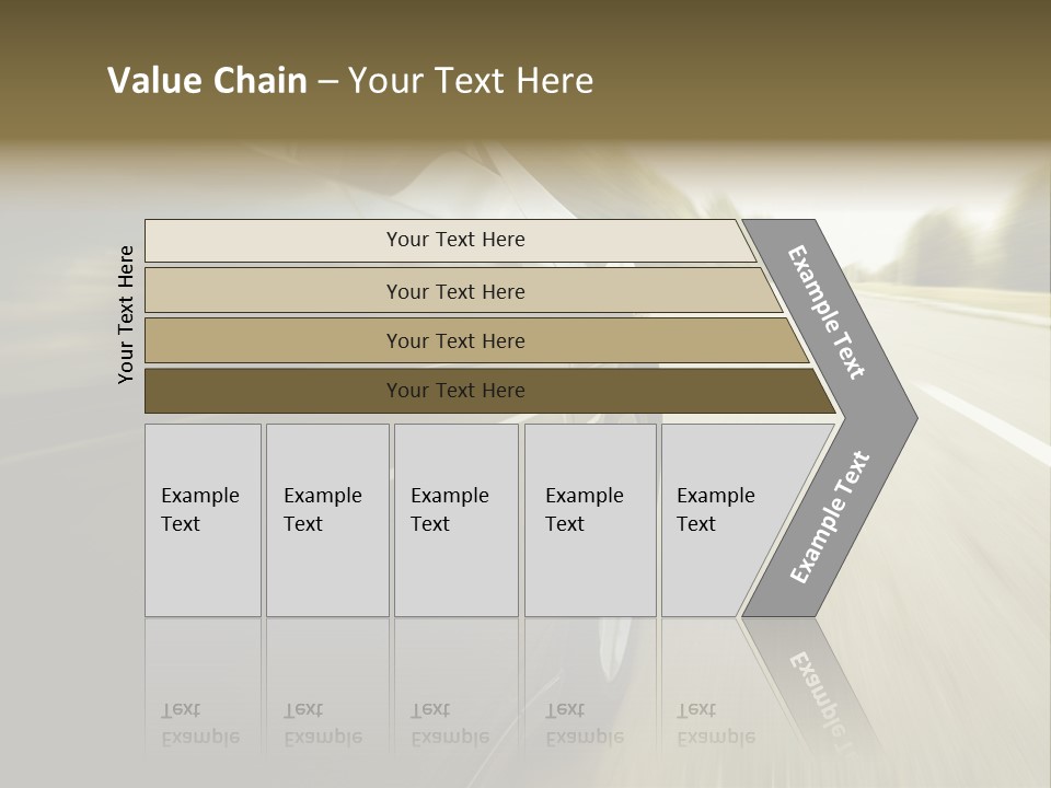 Sunset View Tire PowerPoint Template