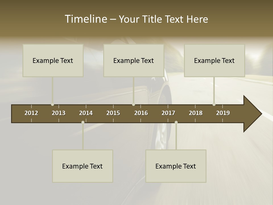 Sunset View Tire PowerPoint Template