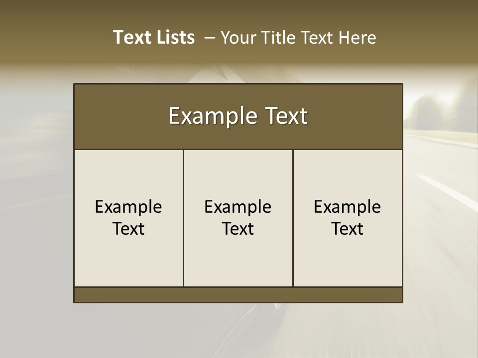 Sunset View Tire PowerPoint Template
