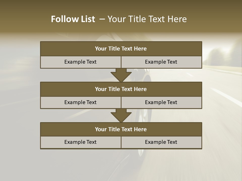 Sunset View Tire PowerPoint Template