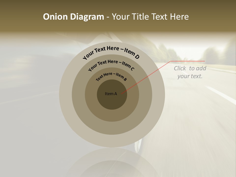 Sunset View Tire PowerPoint Template