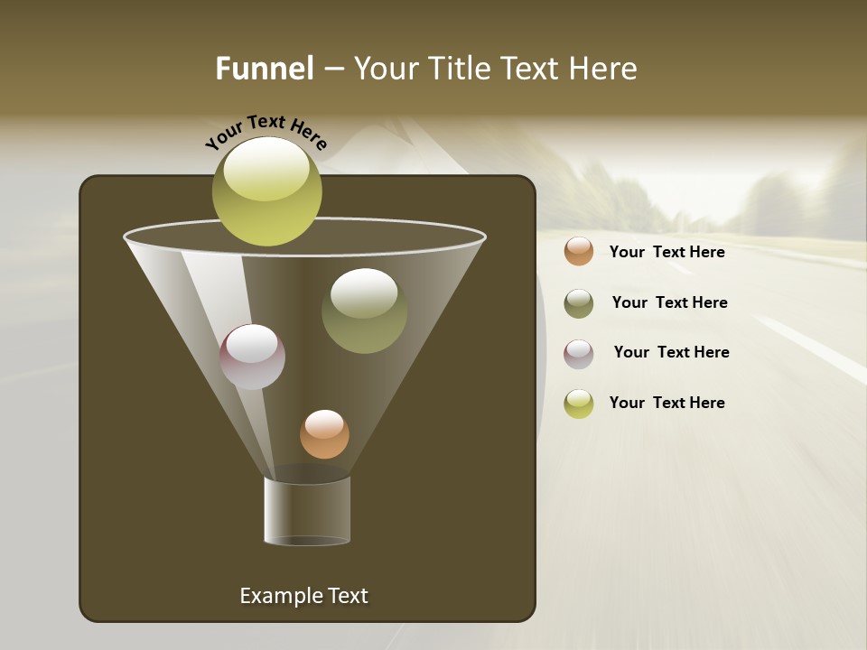 Sunset View Tire PowerPoint Template