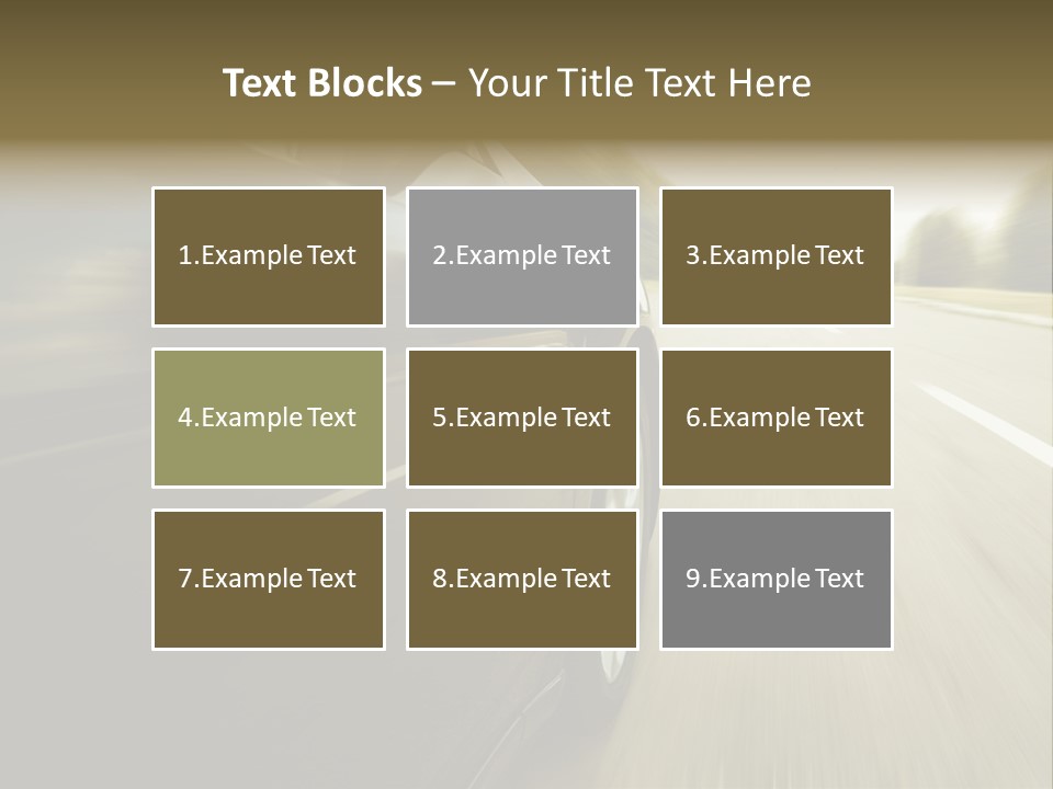 Sunset View Tire PowerPoint Template