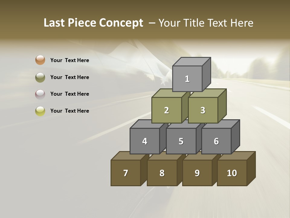 Sunset View Tire PowerPoint Template