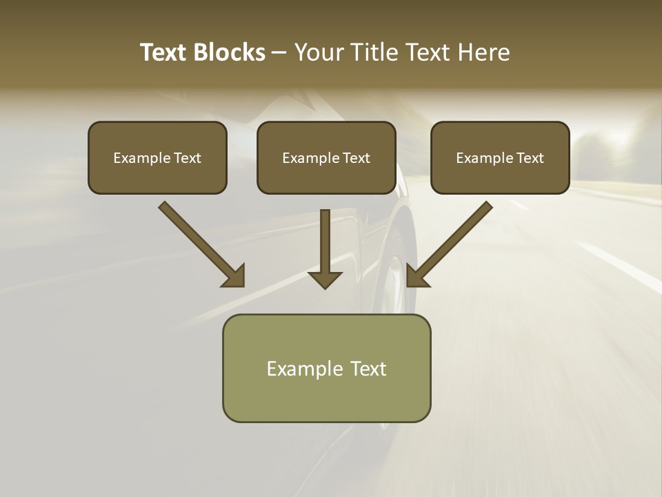 Sunset View Tire PowerPoint Template