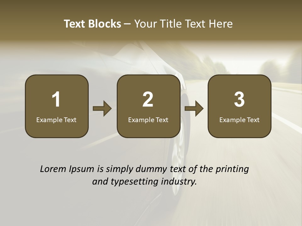 Sunset View Tire PowerPoint Template