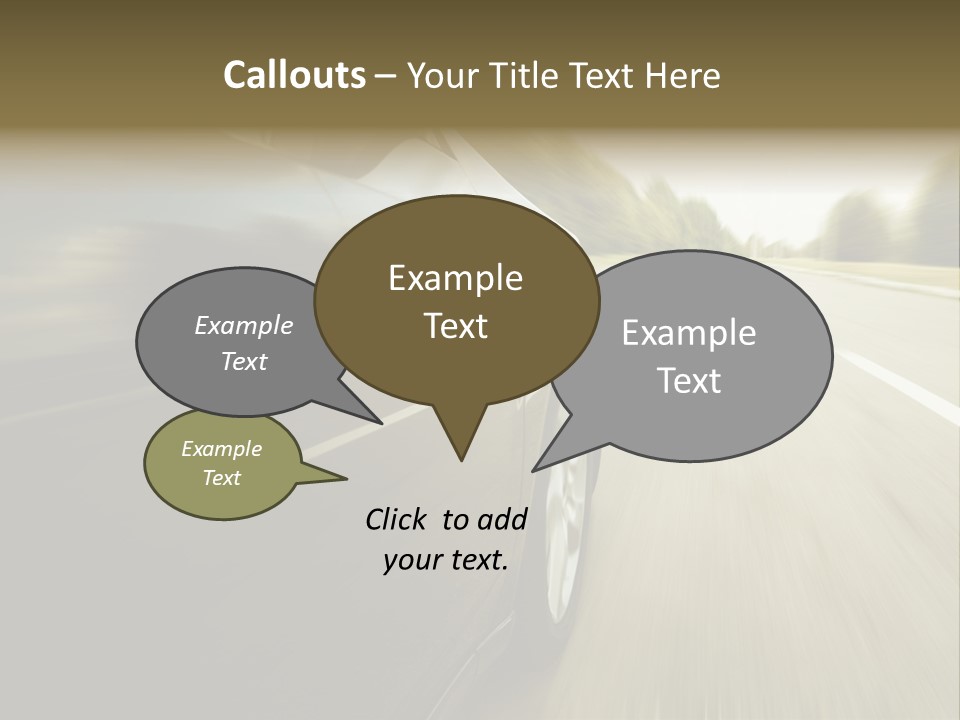 Sunset View Tire PowerPoint Template