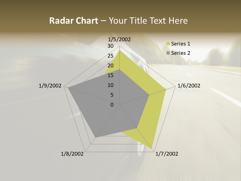 Sunset View Tire PowerPoint Template