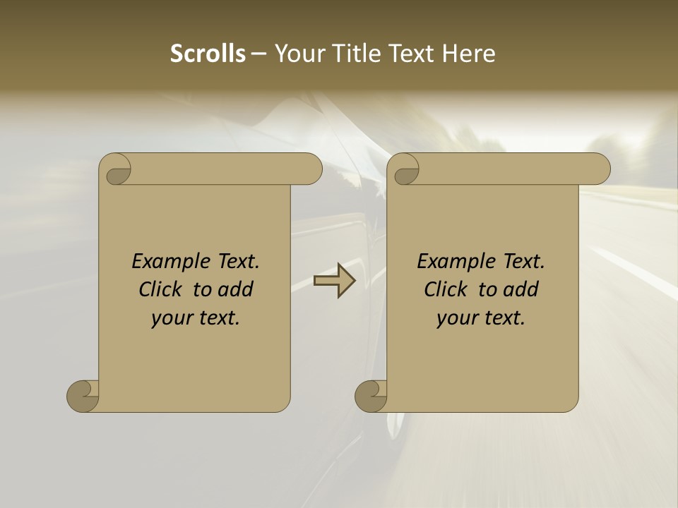 Sunset View Tire PowerPoint Template