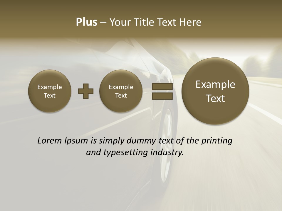 Sunset View Tire PowerPoint Template