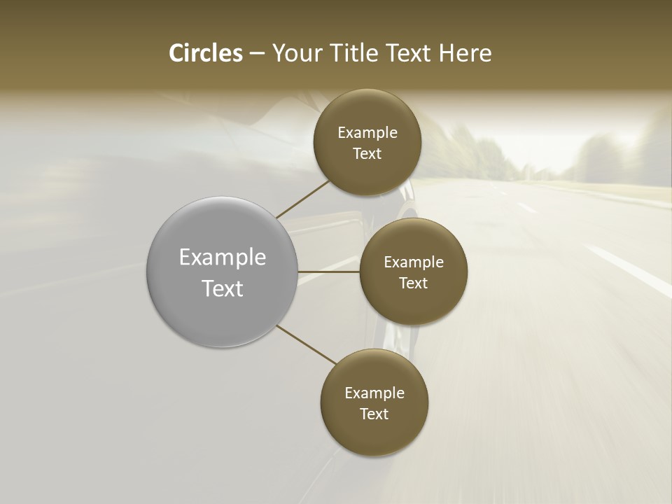 Sunset View Tire PowerPoint Template