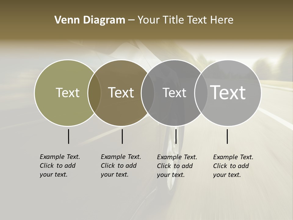 Sunset View Tire PowerPoint Template