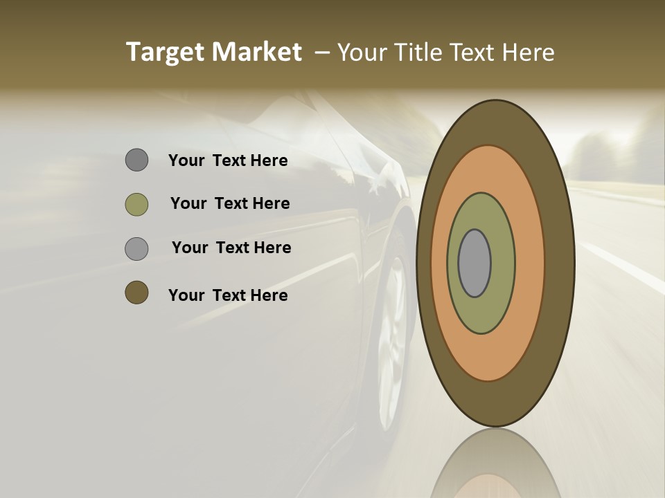 Sunset View Tire PowerPoint Template
