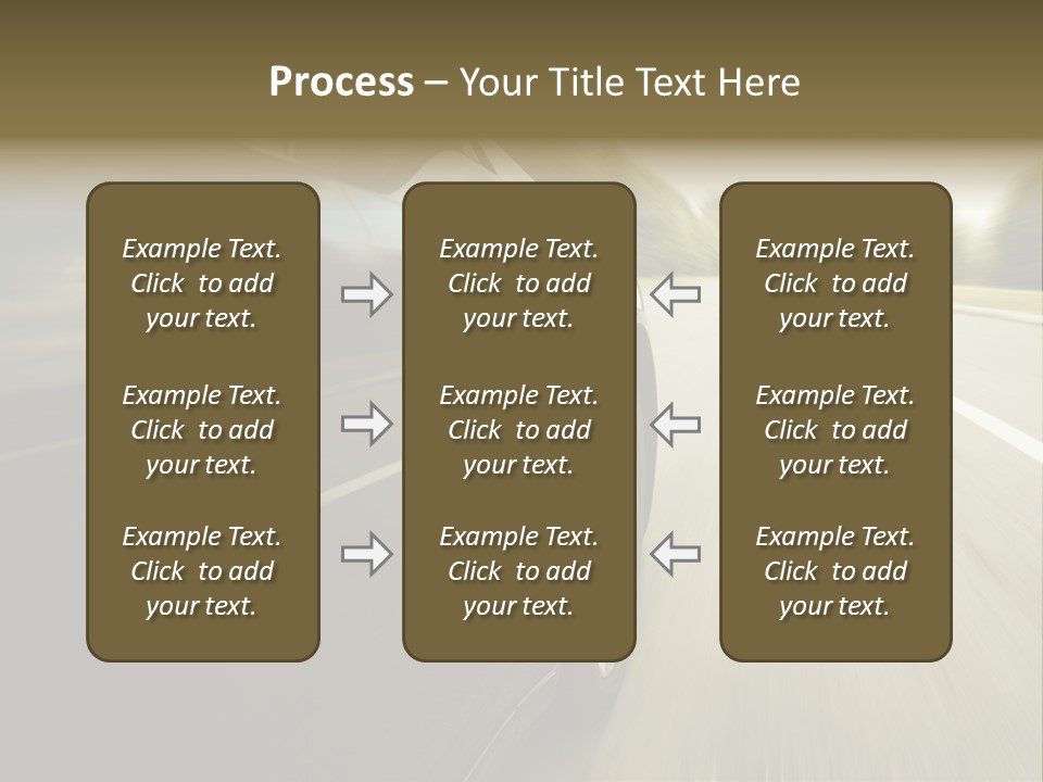 Sunset View Tire PowerPoint Template