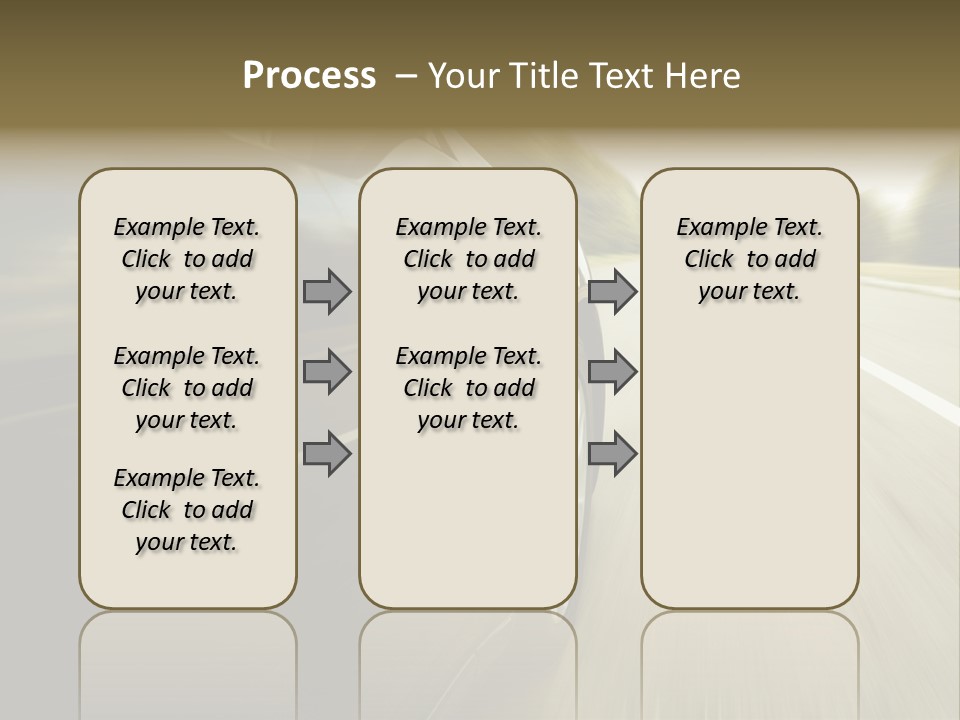 Sunset View Tire PowerPoint Template