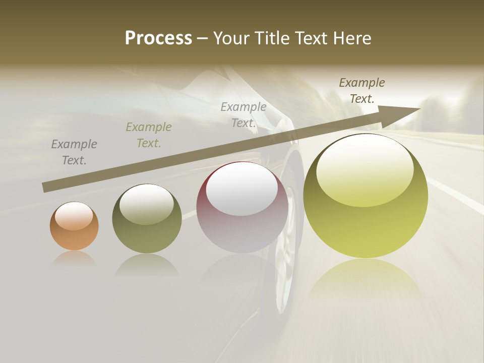 Sunset View Tire PowerPoint Template