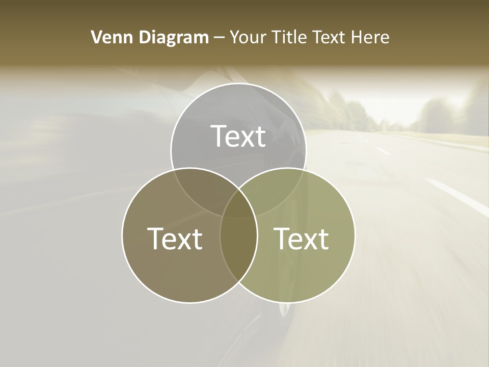 Sunset View Tire PowerPoint Template