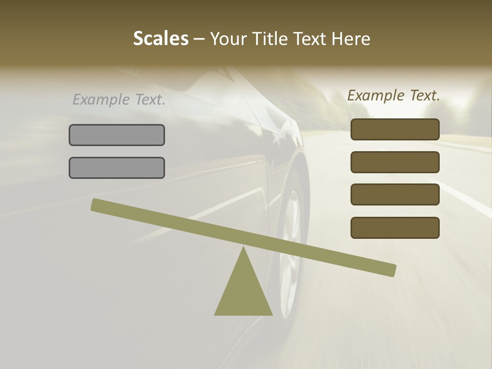 Sunset View Tire PowerPoint Template