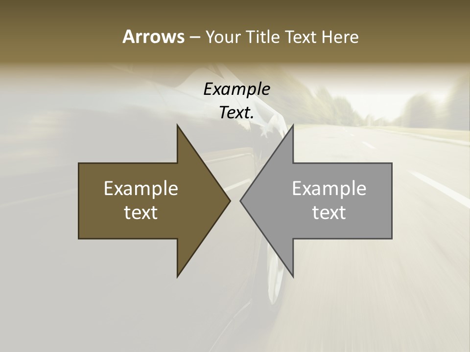 Sunset View Tire PowerPoint Template
