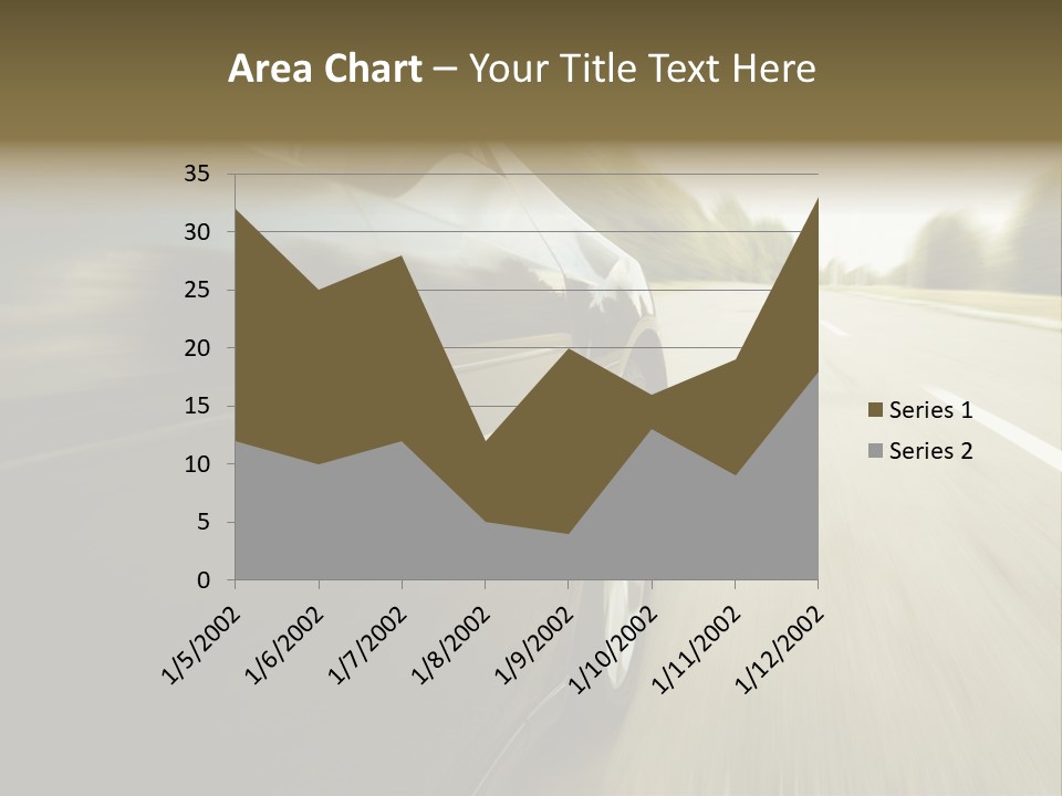 Sunset View Tire PowerPoint Template