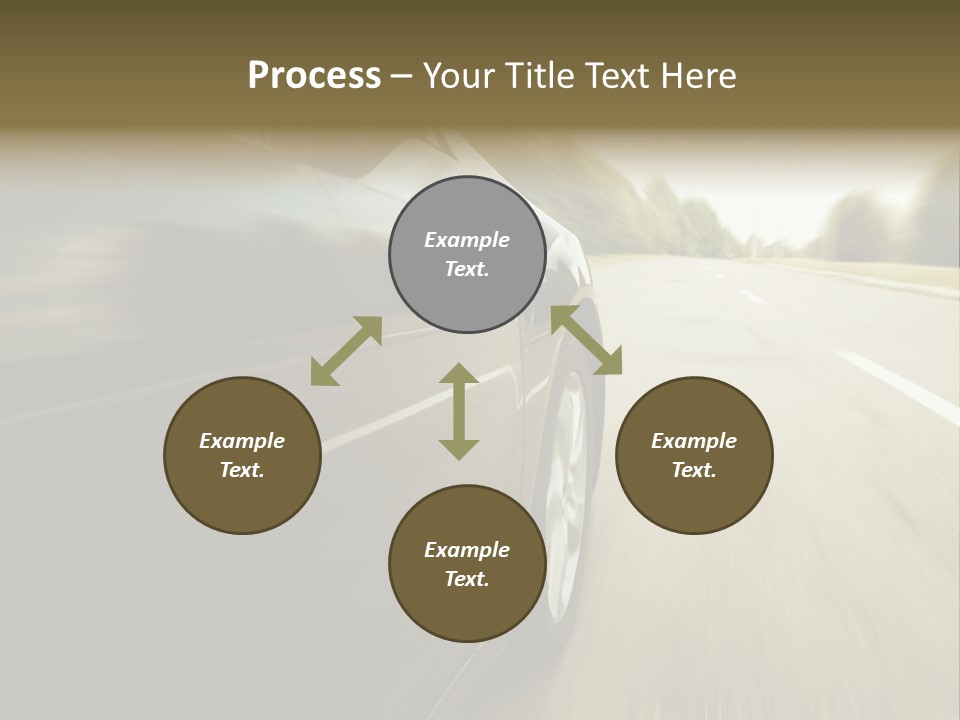 Sunset View Tire PowerPoint Template