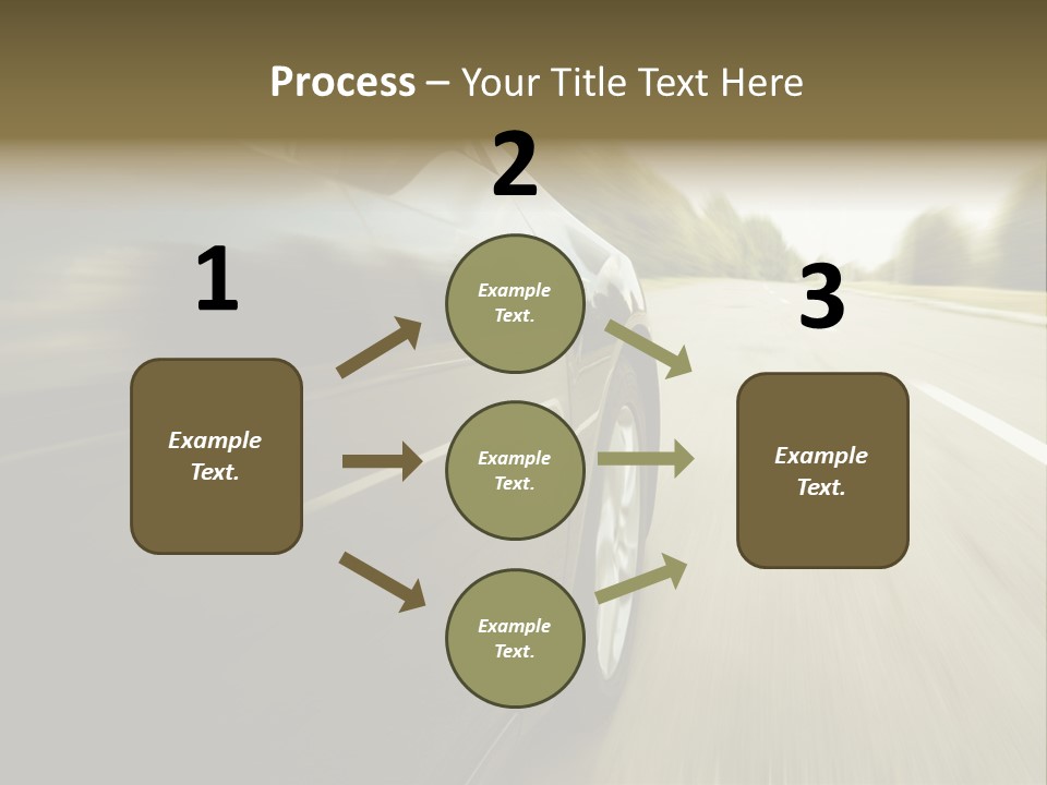 Sunset View Tire PowerPoint Template