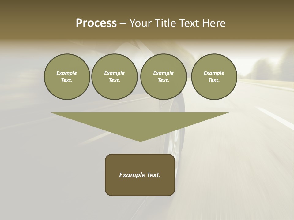 Sunset View Tire PowerPoint Template