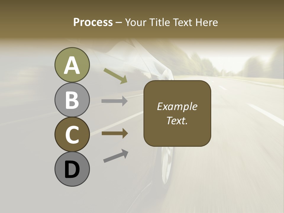 Sunset View Tire PowerPoint Template