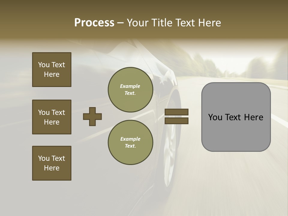 Sunset View Tire PowerPoint Template