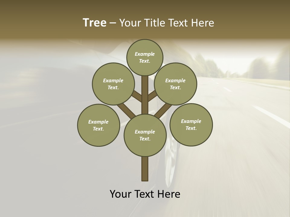 Sunset View Tire PowerPoint Template