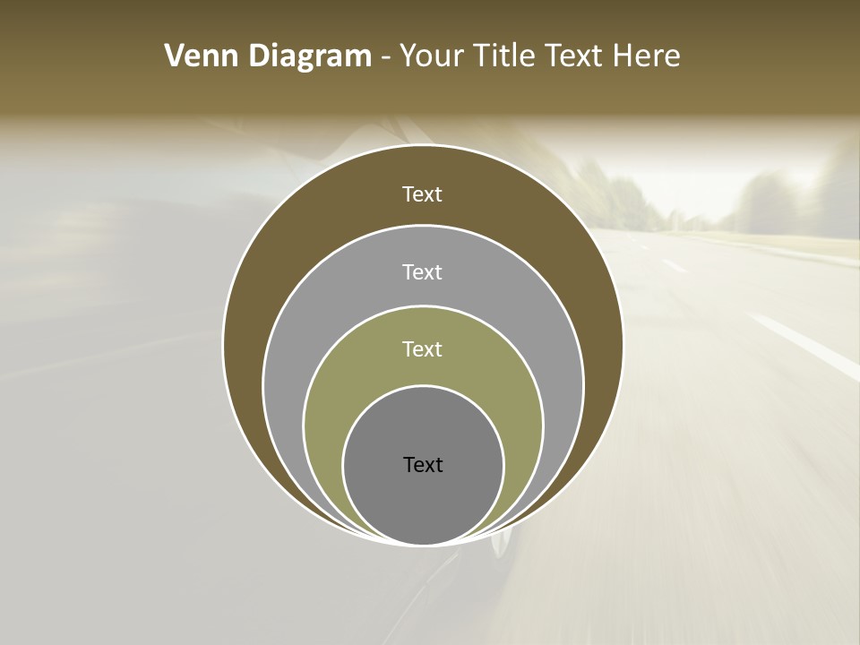 Sunset View Tire PowerPoint Template