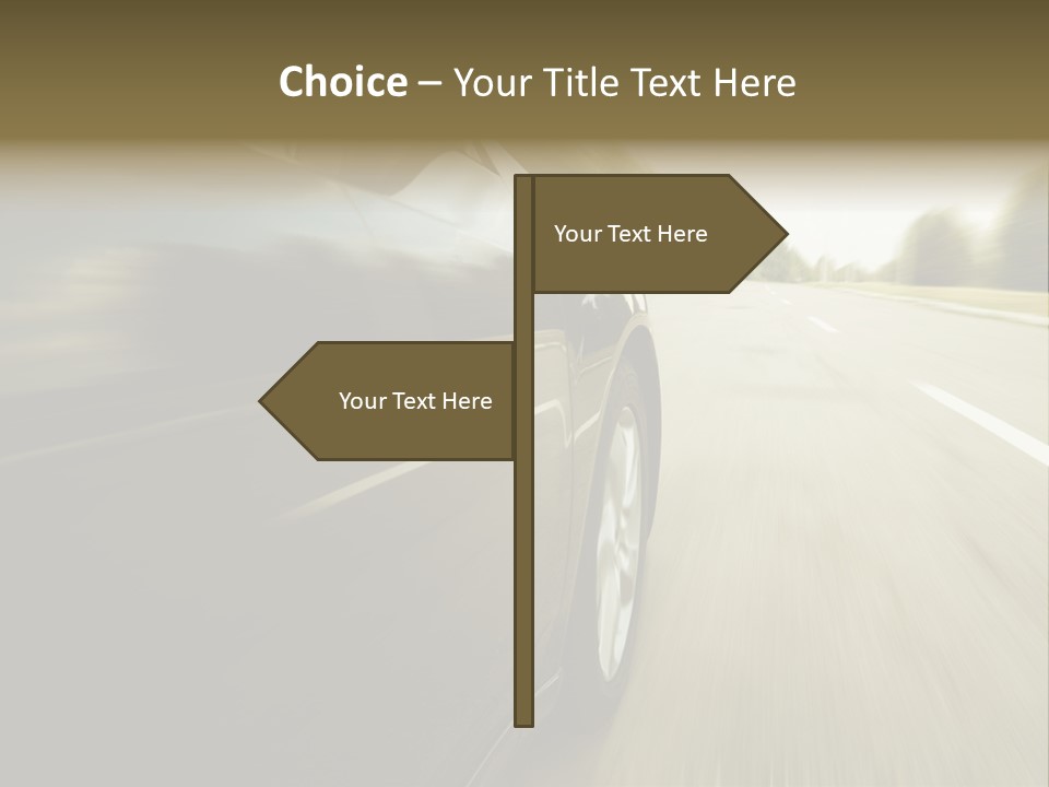 Sunset View Tire PowerPoint Template