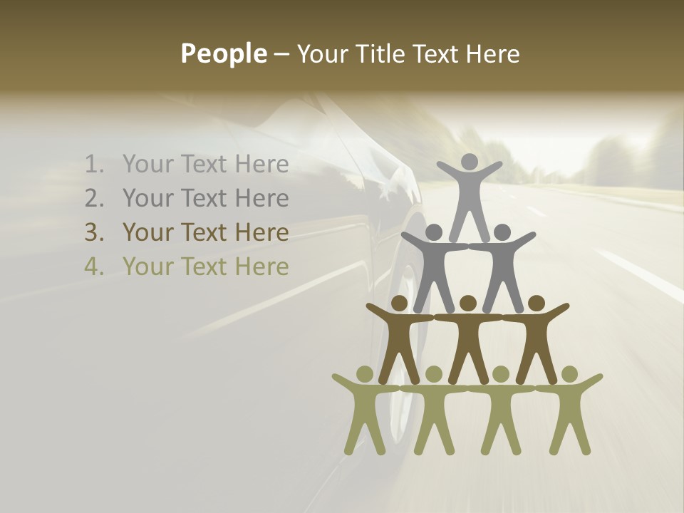 Sunset View Tire PowerPoint Template