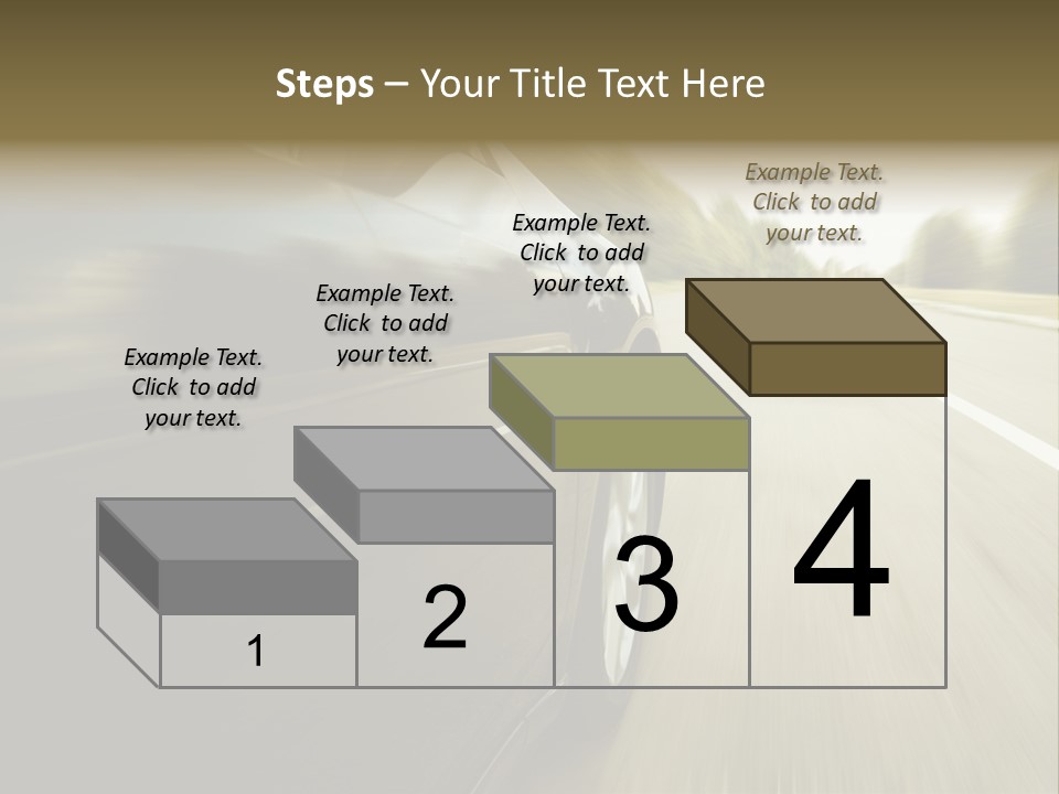 Sunset View Tire PowerPoint Template