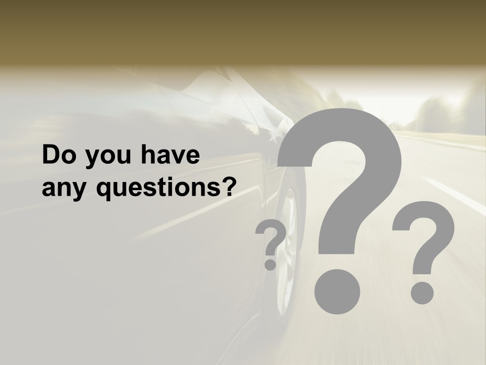 Sunset View Tire PowerPoint Template