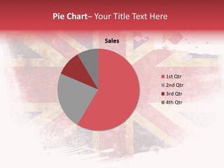 A British Flag With A Grungy Effect PowerPoint Template
