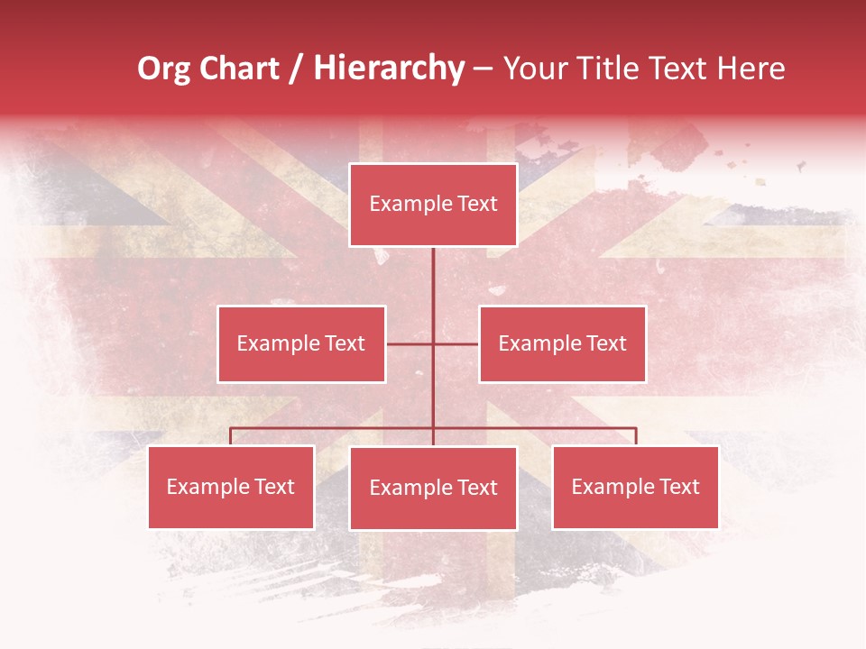 A British Flag With A Grungy Effect PowerPoint Template
