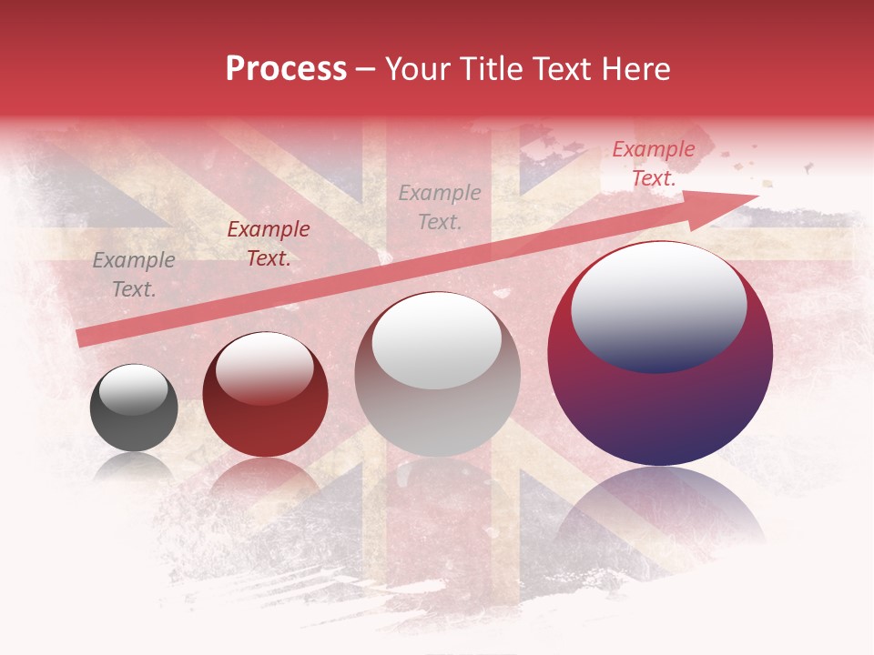 A British Flag With A Grungy Effect PowerPoint Template